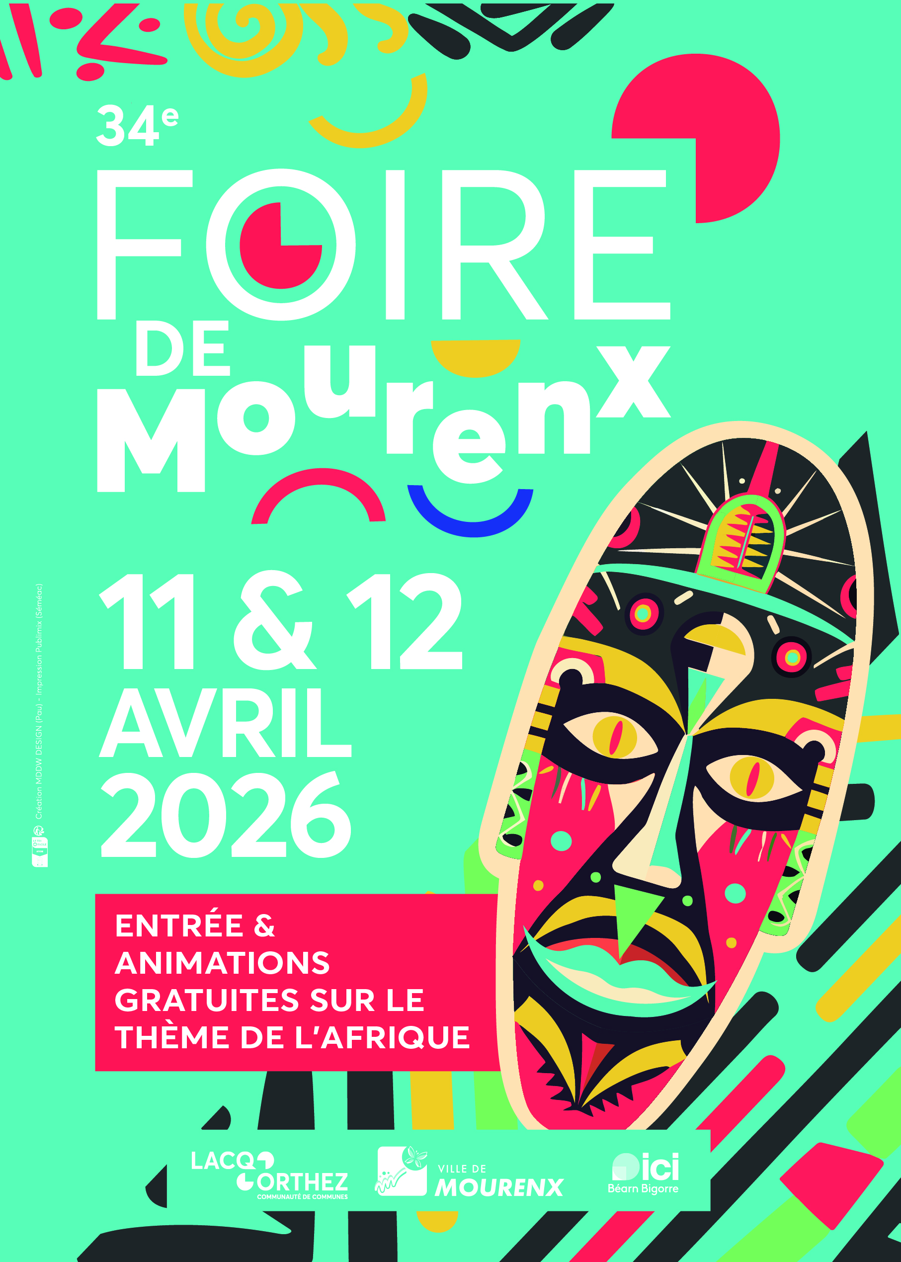 Affiche illustrée évènement mourenx