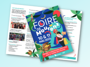 support de communication : programme A5, 4 pages