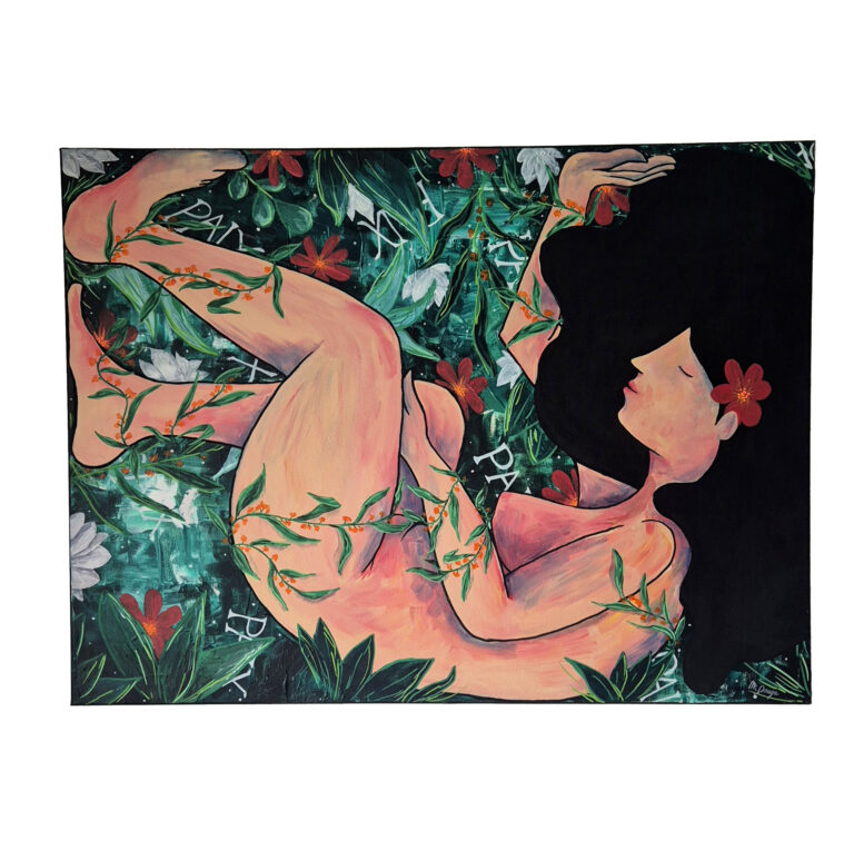 acrylique sur toile représentant la paix intérieur